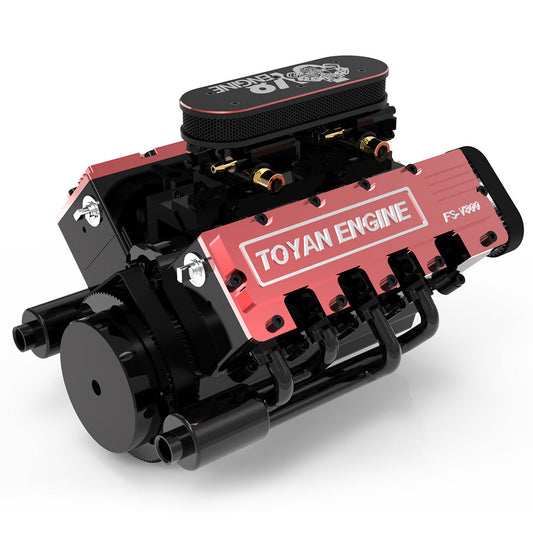 TOYAN V8 Engine FS-V800 28cc Nitro Engine - Build Your Own V8 Engine - V8 Engine Model Kit That Works