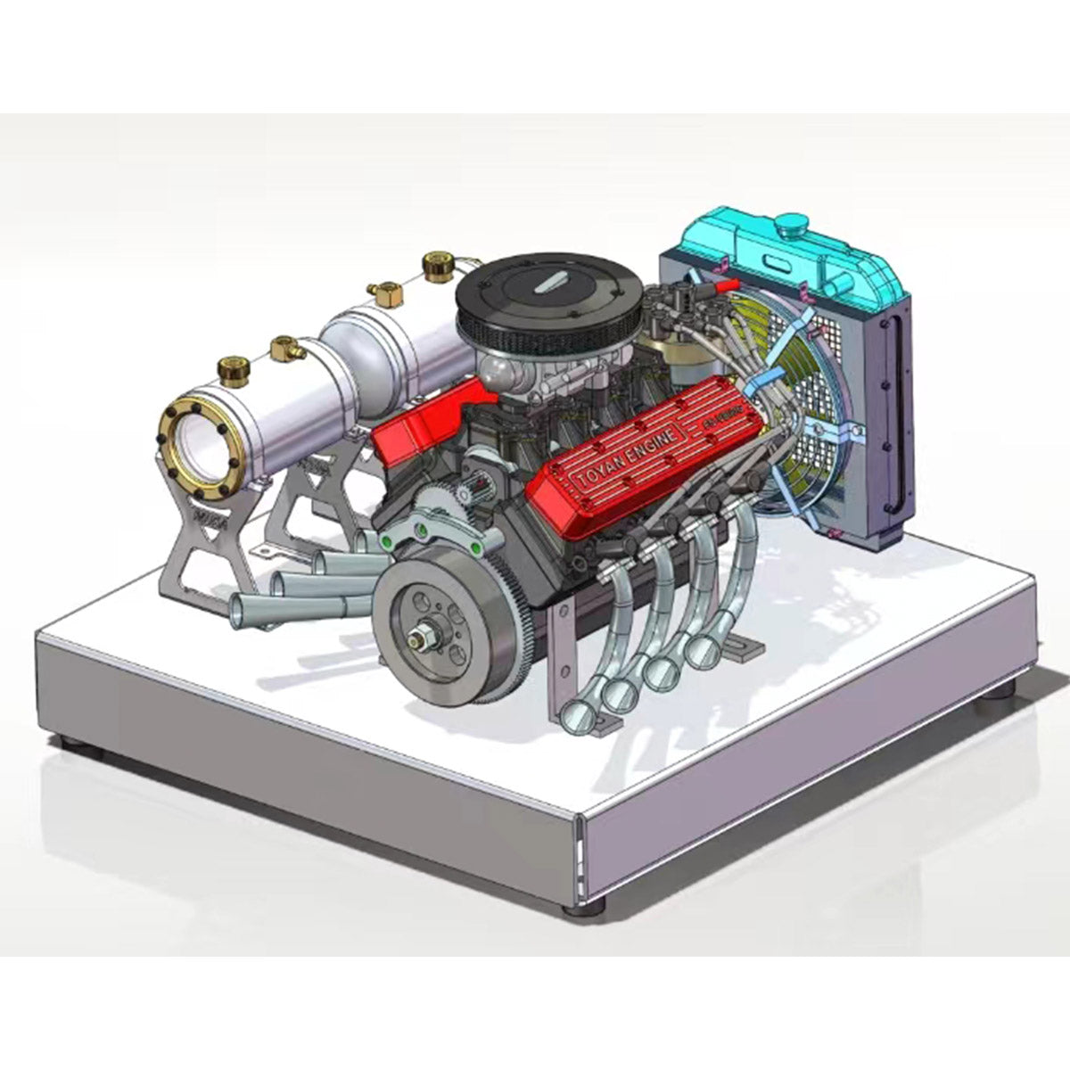 Upgraded Stand for TOYAN V8 FS-V800WGPC Engine Model