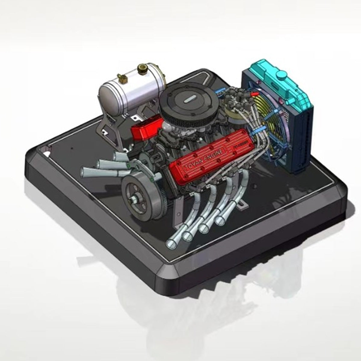 TOYAN FS-V800WGPC V8 Engine With Starter Kit, Stand and Accessories-One Key Start