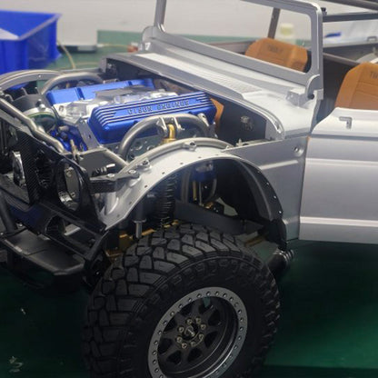 CISON V8 Engine Pro Small-block 44CC 1/6 Scale Water-Cooled 4-Stroke 8-Cylinder Gasoline Engine Internal Combustion V8 Engine Model Kit that Works